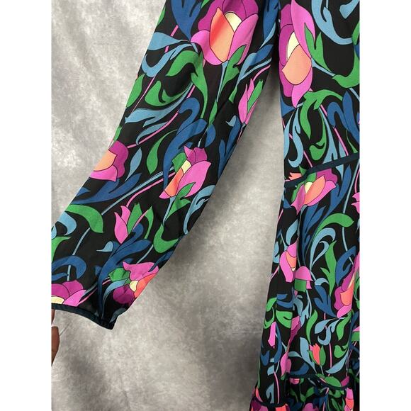 Kate Spade Floral Swirl Mini Dress SZ 4 - Picture 4 of 10